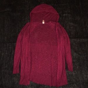 Cardigan with hood